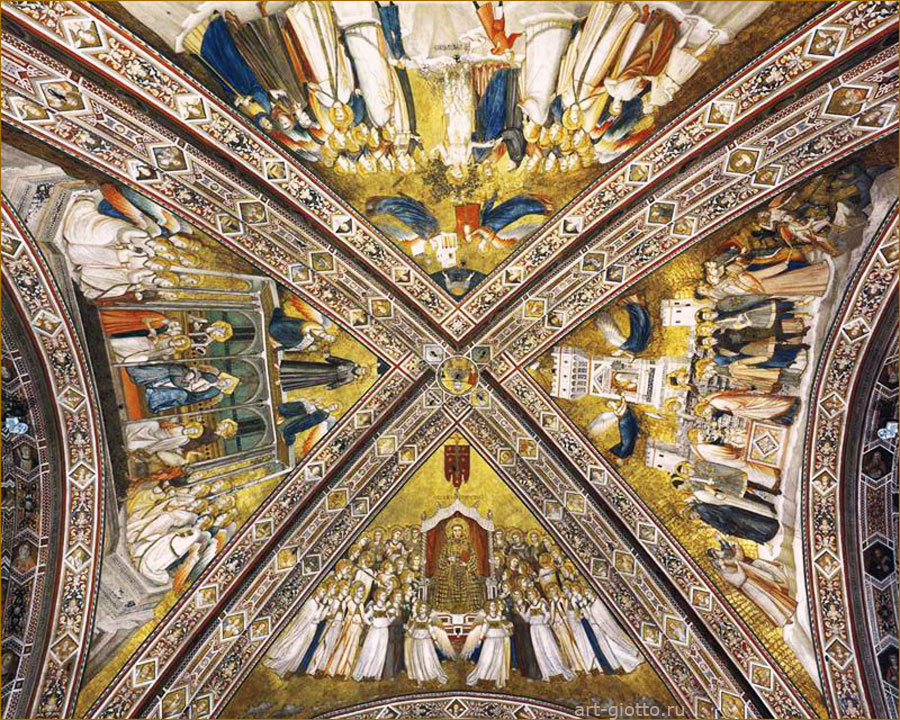 Фрески крестового свода над главным алтарем